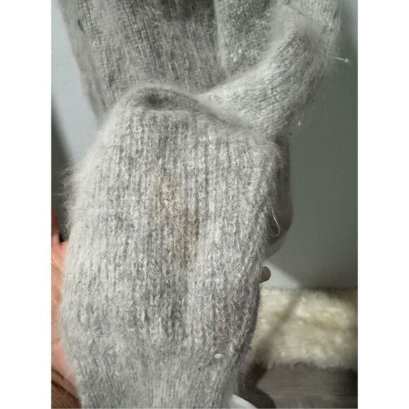 Rafique Angora Rabbit hair lambswool blend sweater button front S - Picture 3 of 10